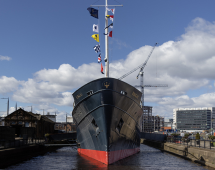 A front view of the exterior of Fingal. 