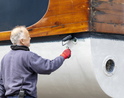 The painting work on Royal Nore.