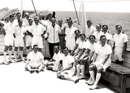 Crew of The Royal Yacht Britannia Yotties. Royal Collection Trust / © His Majesty King Charles III 2023.