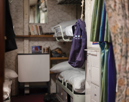 Petty Officer's bunk beds. 