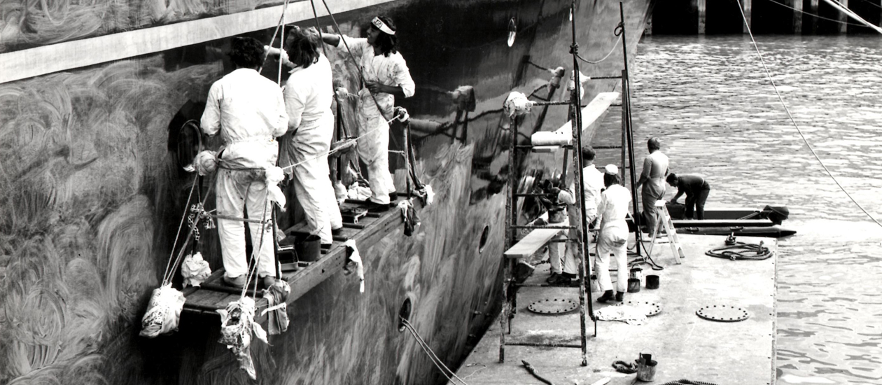Royal Yacht Britannia Black and White 6