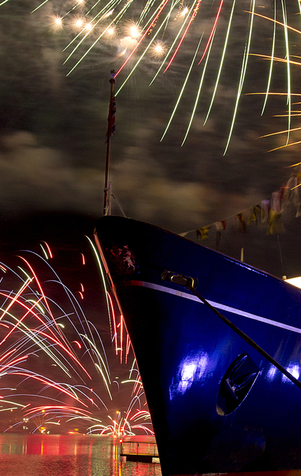 Exclusive Use - Royal Yacht Britannia - Fireworks