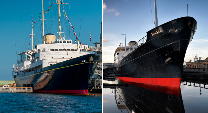 Montage of Fingal and Britannia