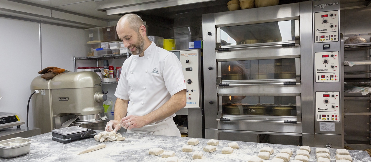 Stephen in the Pastry Galley.