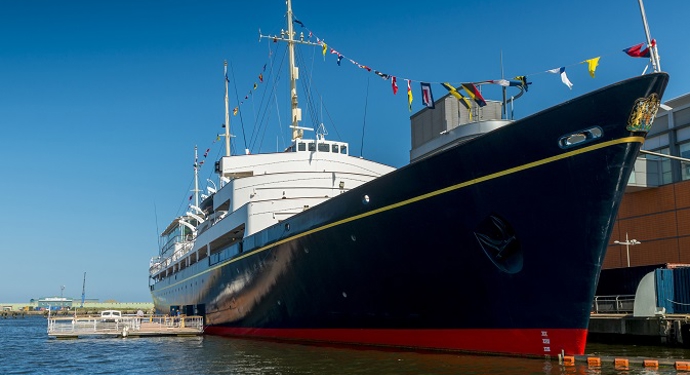 Exterior of The Royal Yacht Britannia