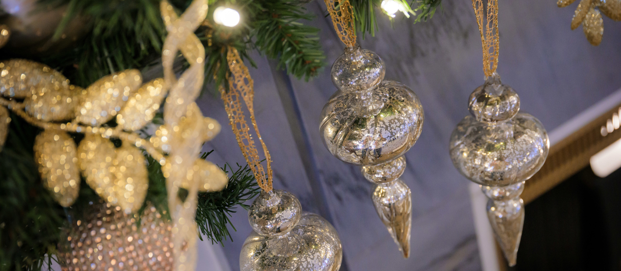 Christmas decoration aboard Britannia 