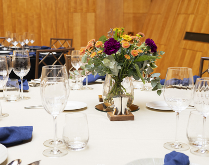 A table in Fingal Hotel's Ballroom. 