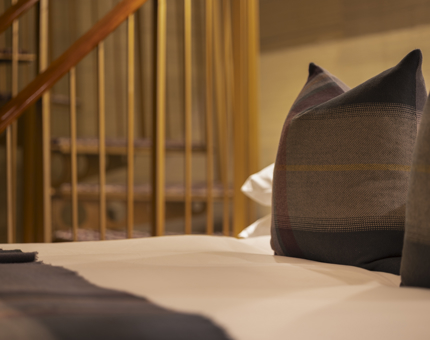 Fingal Duplex cabin detail of bed