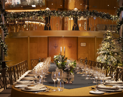 Fingal Hotel Ballroom Christmas decorations