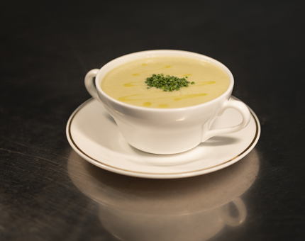 A bowl of Cullen skink soup.