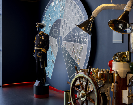 Inside the Visitor Centre at Britannia. 