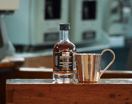 Rum and and rum measure half gill