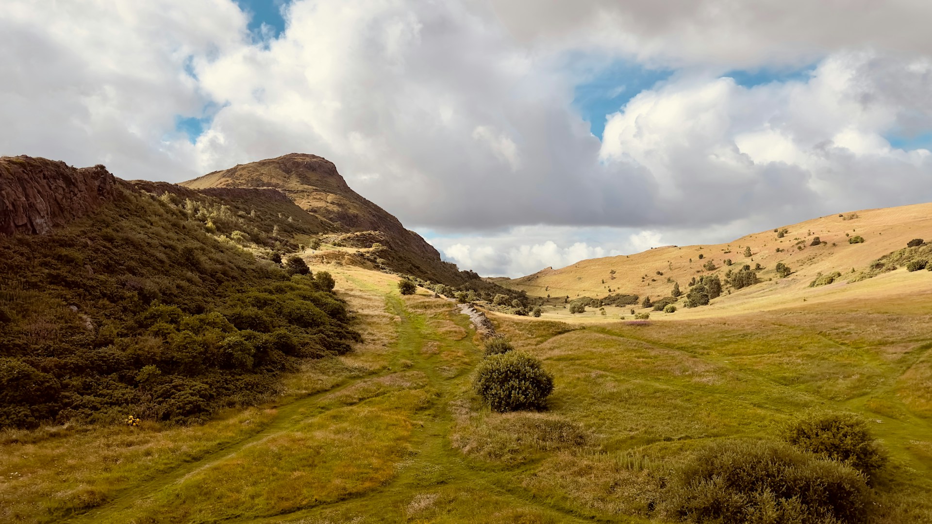 Arthur's seat in Edinburgh.