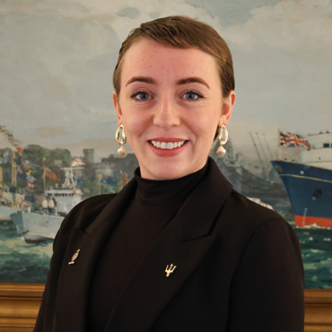 woman in black suit