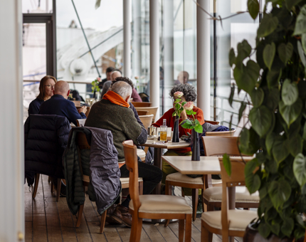 Guests in the Tearoom.