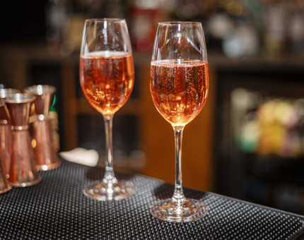 Two classes of pink Champagne.