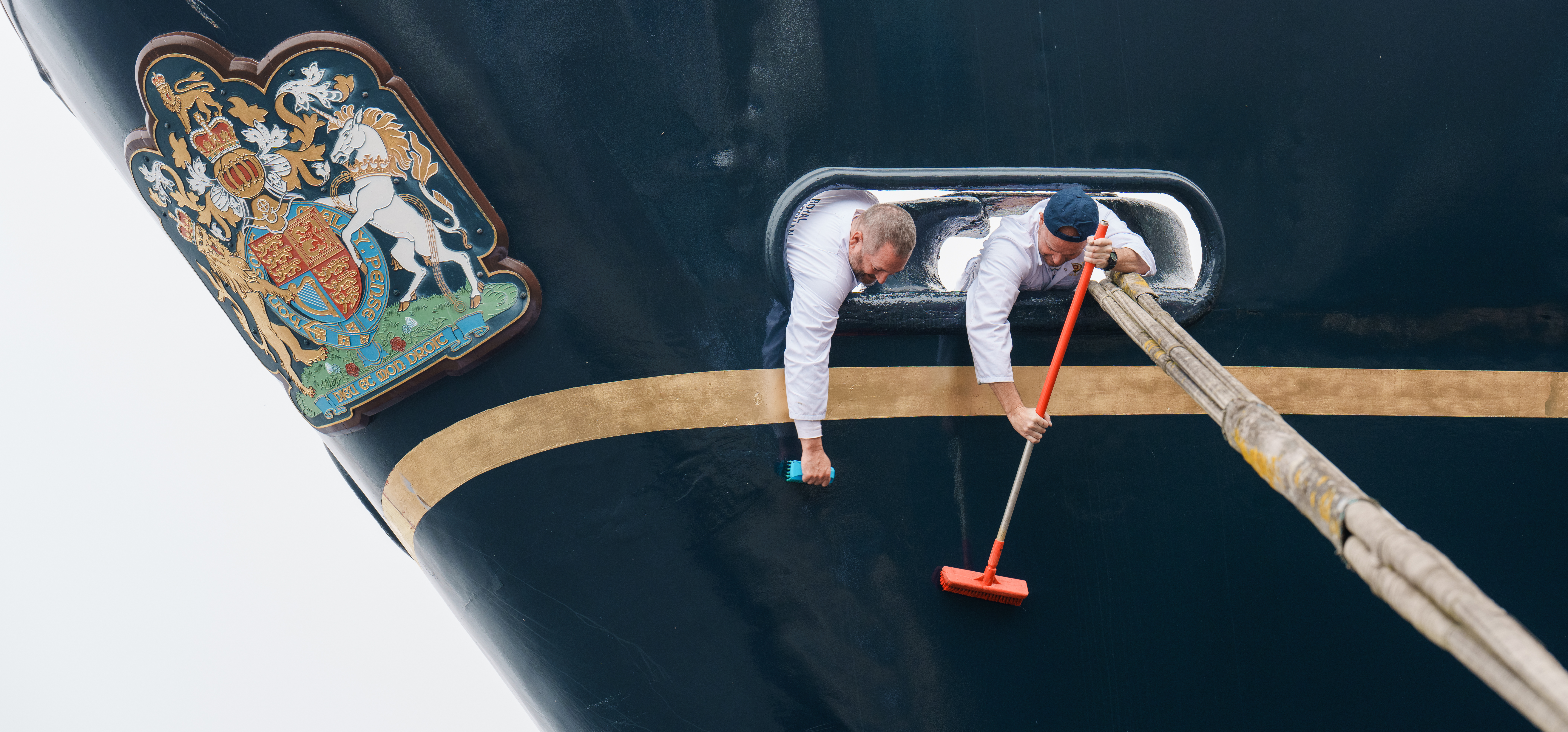 Yotties' Cleaning The Bow